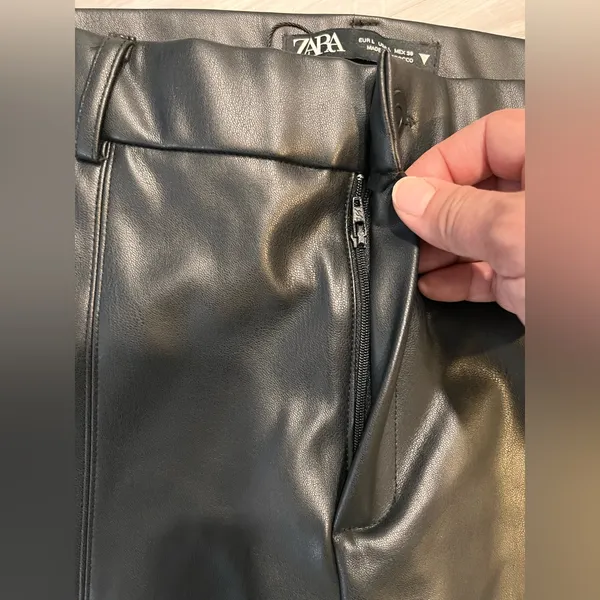 NWOT Zara Black Skinny Pants High-Waist‎ Versatile - Image 5