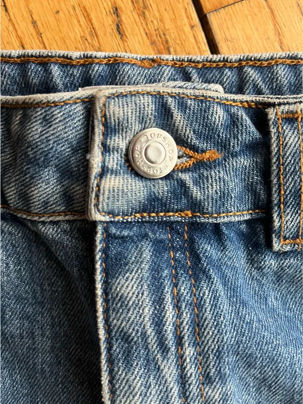 Topshop Denim Mini Skirt - Image 4