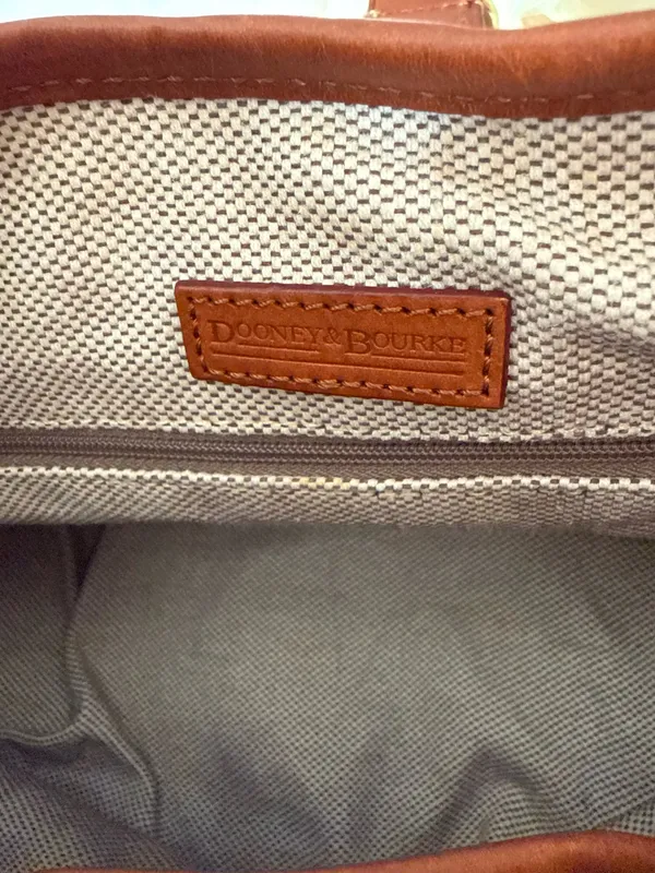 Dooney & Bourke Leather Bag Brown - Image 7