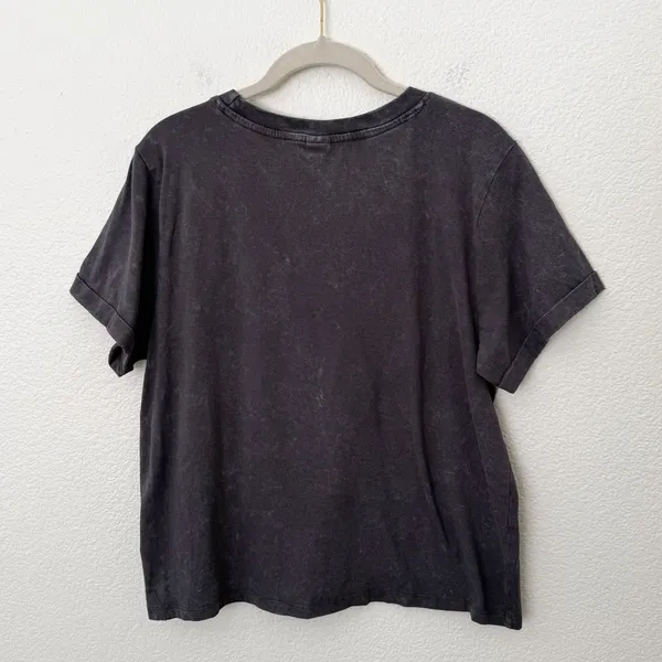 [Messy Bun Just Chillin] Gray Nashville Embroidered Graphic T-Shirt Size Large L - Image 2