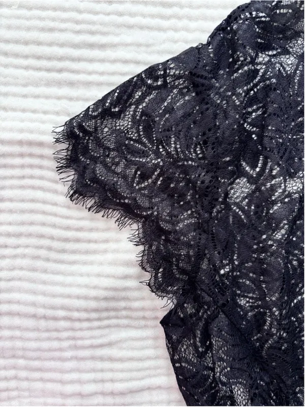 Women's Avidlove Black Lace Chemise Sleepwear Size M New - Image 6