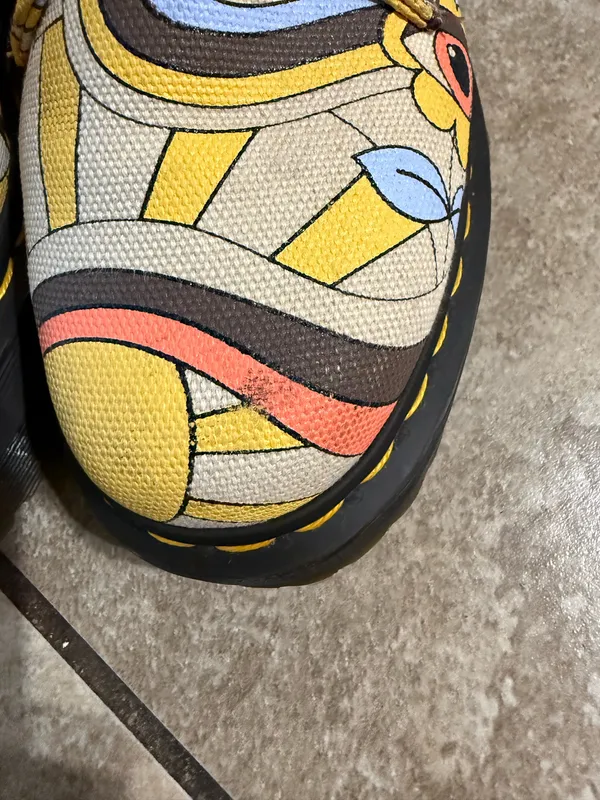 Dr. Martens Jadon Retro Ray Kemble Canvas Platform 8-Eye Boots - Image 7