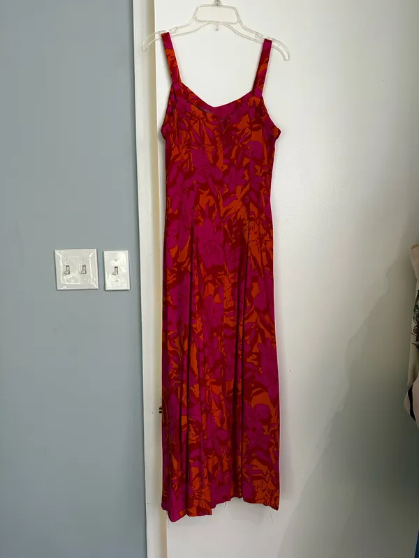 Dee Elly Floral Maxi Dress with Leg Slit - Image 2