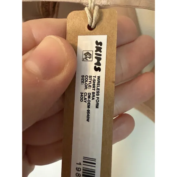 Skims Wireless Form T-Shirt Bra Clay Size 34DD NWT $50 - Image 7