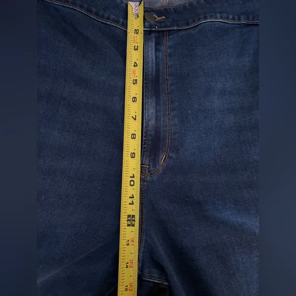 Old Navy Women’s Jeans Distressed Power Slim Straight Mid Rise Plus‎ 30 NWT 649 - Image 7
