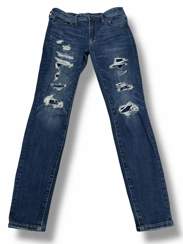 American Eagle Women's Distressed Super Stretch Skinny -‎ Regular Size 8 - Image 2