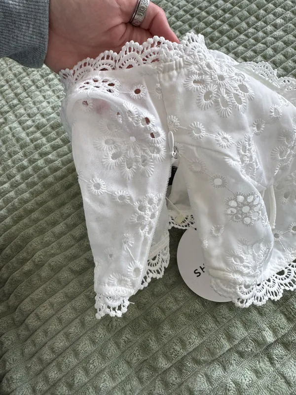 Shein White Lacy Tank - Image 2