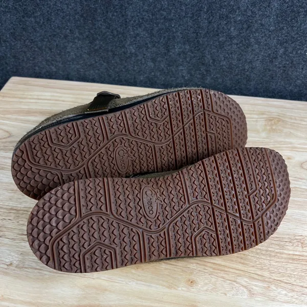 Chacos Paonia Suede Clogs Womens 12 Teak Brown Wool Blend Lining JCH108932 - Image 5