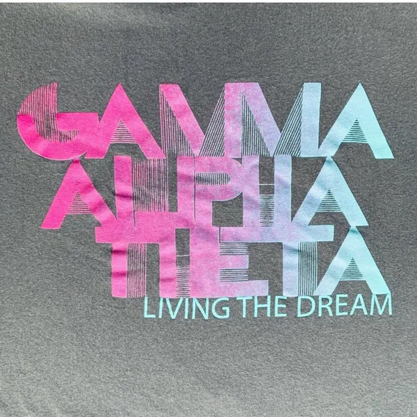 Sorority graphic short sleeve T shirts Delta Delta Delta and Gamma Alpha Theta - Image 8