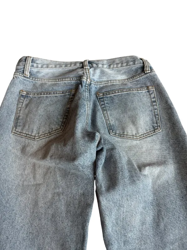 John Galt Light Wash Denim Jeans Straight Fit Classic Casual Size Small Women's - Image 9