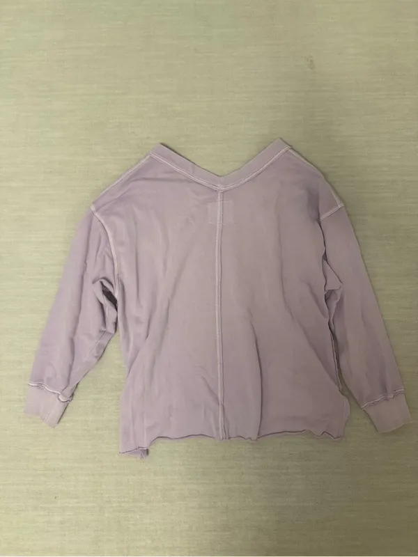 Aerie Oversized V Neck French Terry Sweatshirt - Image 3