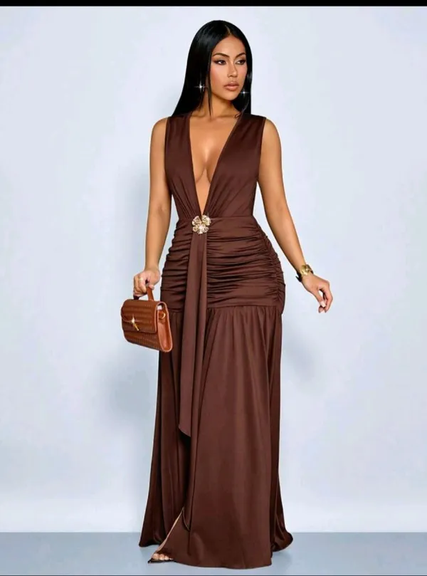 Women’s elegant bodycon maxi dress  - Image 3