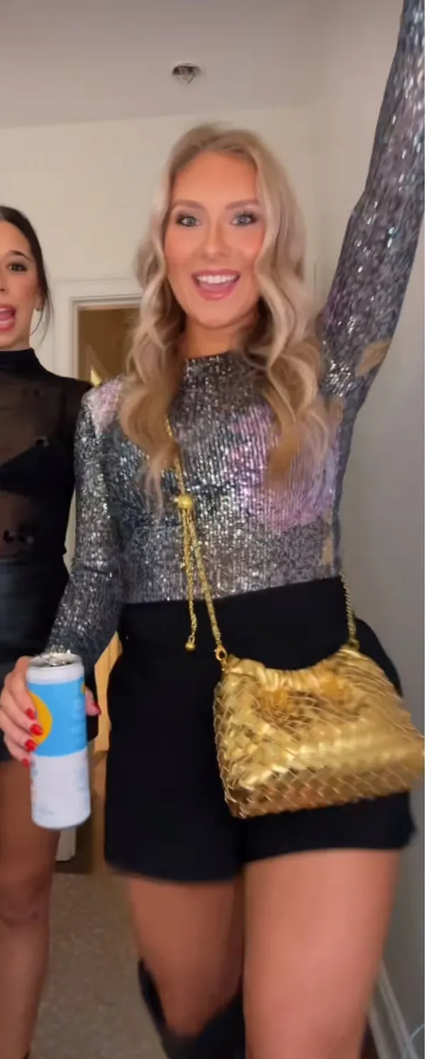 Free People Sequin Long Sleeve Top - Image 4