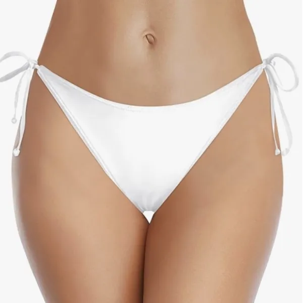 Xhilaration White Ribbed Ruffle Bikini Set - Image 5