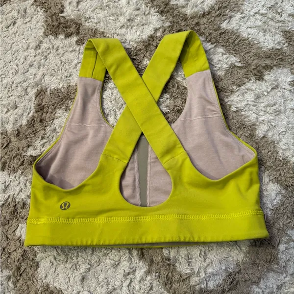 🛎️ Clearance Size 4 Lululemon All Sport Bra (Yellow Color) - Image 3