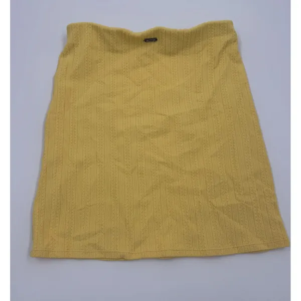 Maaji‎ Yellow Textured Knit Mini Skirt Size S - Image 2