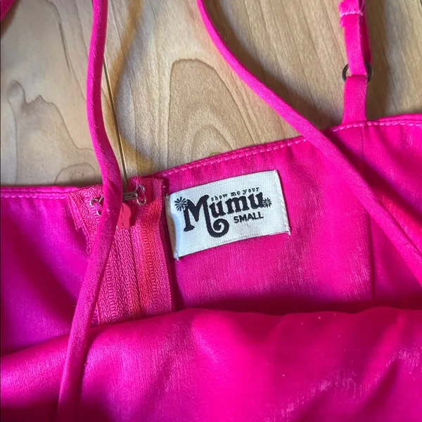 Show Me Your MuMu Hot Pink Romper with Back Skirt - Image 3