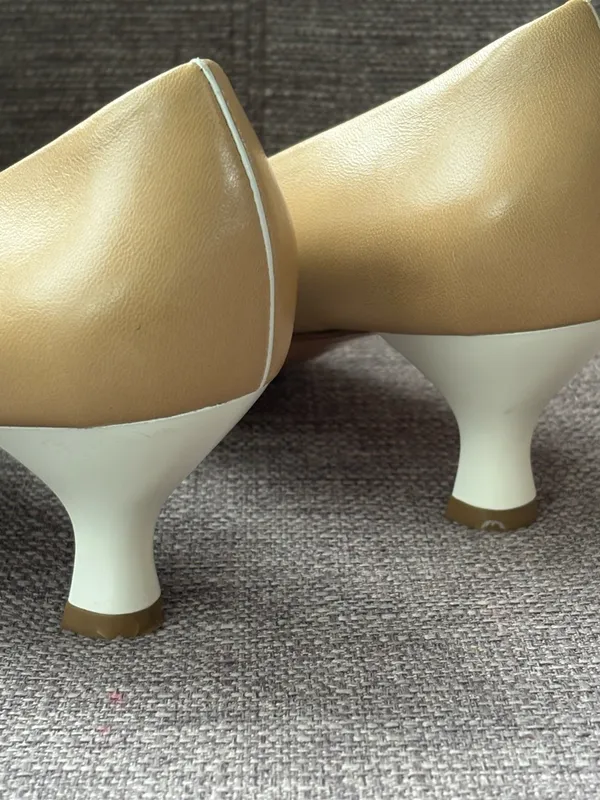 Salvatore Ferragamo Cap Toe Heels Shoes 9.5 - Image 8