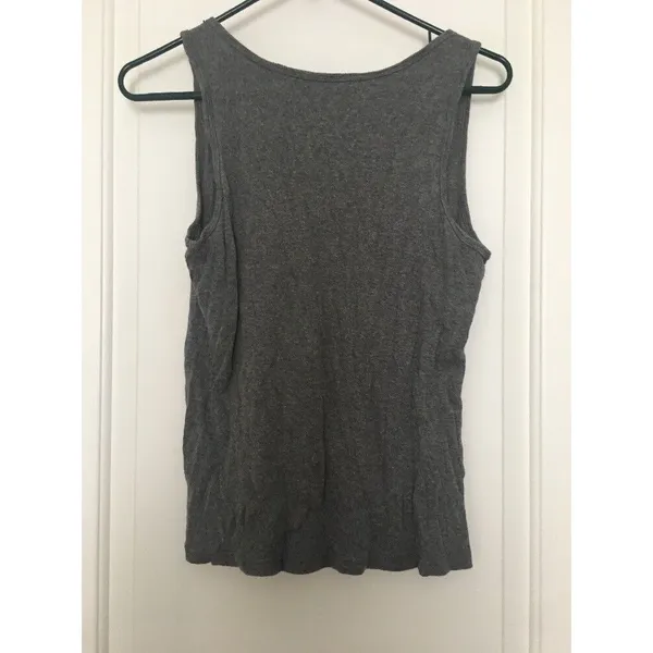 New York & Co Women's Gray Tank Top Scoop Neck Size Large - Image 5