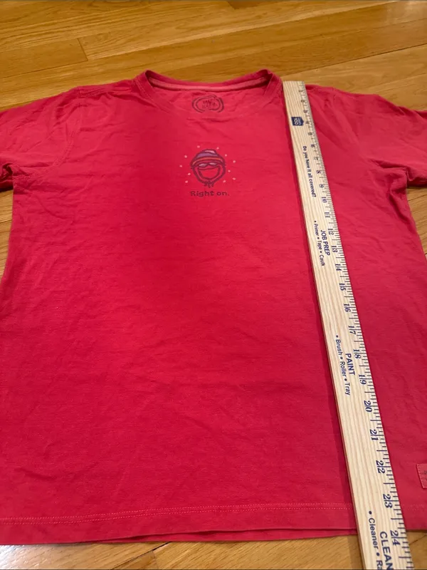 Life is good women’s right on short sleeve shirt size medium. - Image 3
