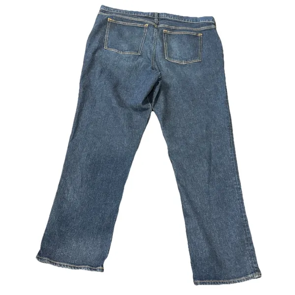 Abercrombie Fitch Womens 18 R 34‎ The 90's Straight Mid Rise Curve Love Jeans - Image 2