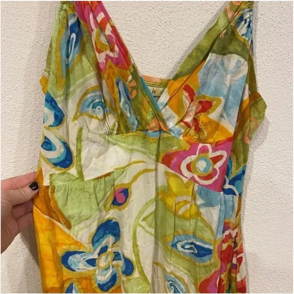 Jams World Floral Maxi Dress Size Large EUC - Image 3
