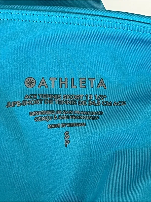 Athleta Ace tennis skirt teal pickleball skort small - Image 9