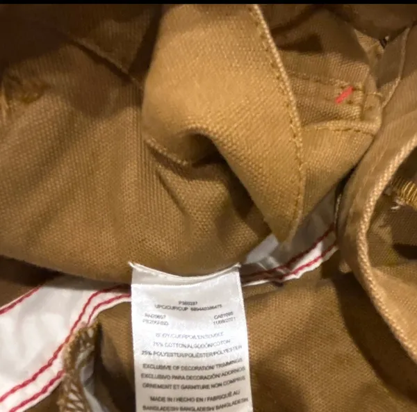 Dickies NWT Relaxed Fit Bib heritage Overalls - Rinsed Brown Duck size M - Image 10