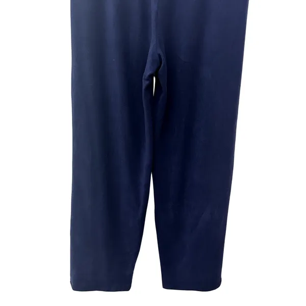 Nordstrom Rack Navy Fleece Pants Elastic Waist Drawstring Lounge Comfort M NWOT - Image 7