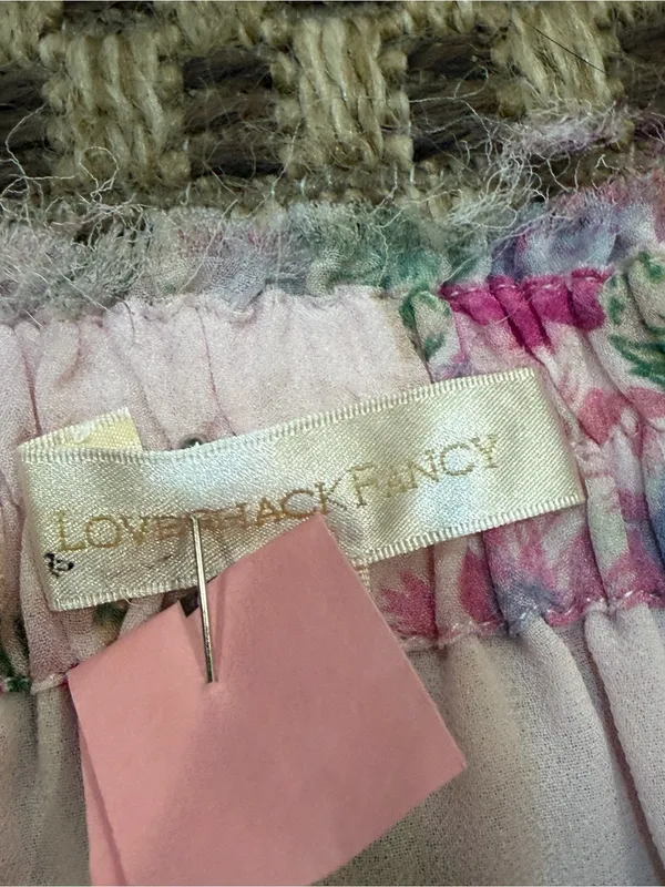 $295 LoveShackFancy Ruffle Mini Skirt in Shimmering Springs Size S - Image 5