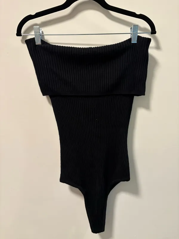Free People Too Good off the shoulder ribbed bodysuit - Image 2