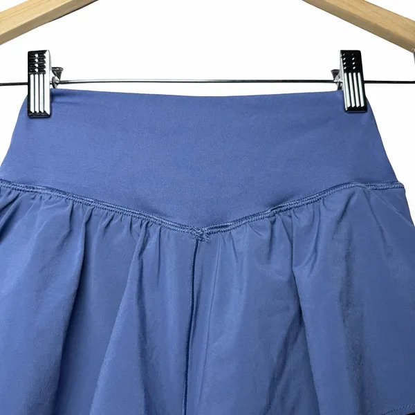 OFFLINE by Aerie Real Me Ruffle Flirty Short Blue Tiered Athletic XS Pickleball - Image 6
