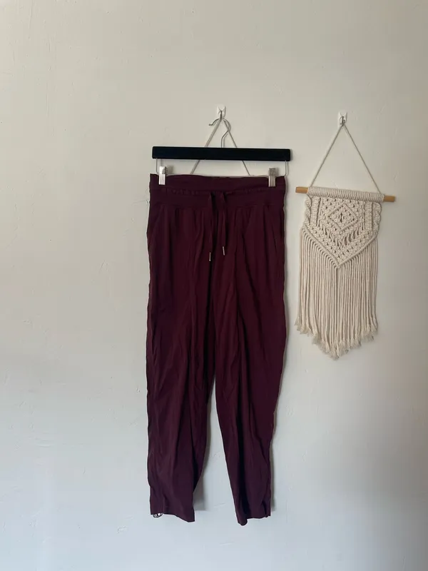 Lululemon Dance Studio Pants Maroon - Image 2