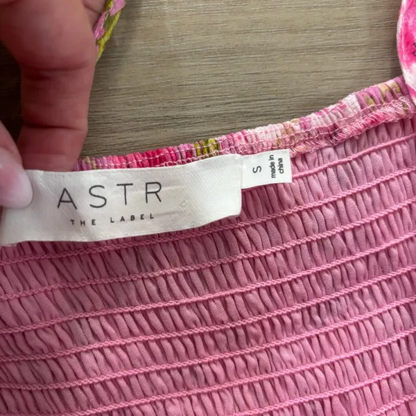 Astr the Label Ferreira Bustier Midi Dress Bright Floral Pink Women Size Small - Image 5