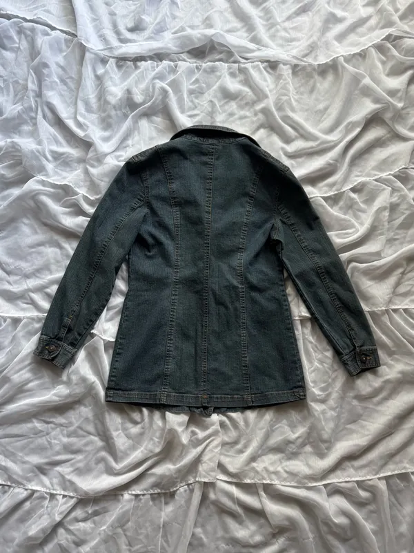 Vintage Y2K Weles Blue Denim Jacket - Image 12