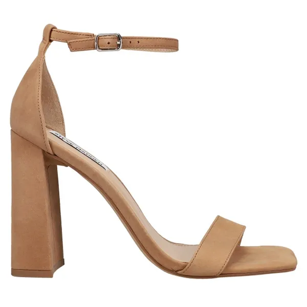 Steve Madden Tiaa Ankle Strap Block Heel Sandals - Size 10 - Camel Nubuck - NWB - Image 2