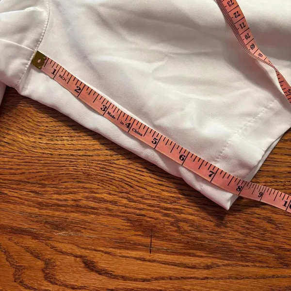 Vintage‎ Guess Golf White Lined Shorts Women's Size 10 Made in USA - Image 9