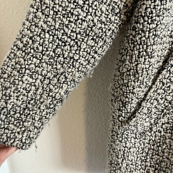 Abercrombie and Fitch Textured Oversized Wool Blend Blazer Jacket - Image 6