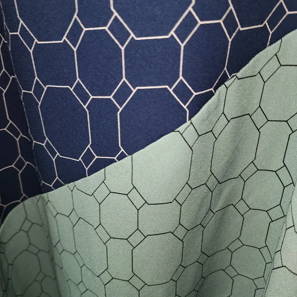Sleeveless Maxi Dress Geometric Print Casual Summer Dress Navy Green Size‎ - Image 3