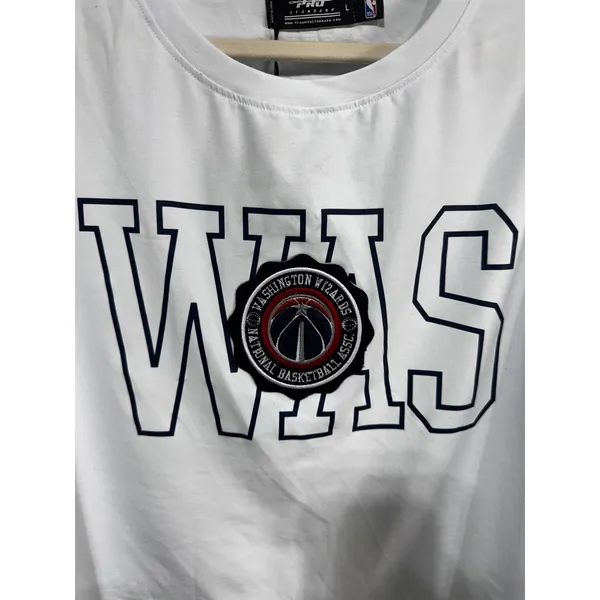 Pro Standard Women's Large White Washington Wizards NBA Boxy Crop Top Shirt New‎ - Image 5