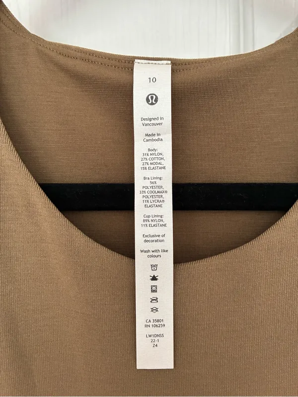 Lululemon Slim-Fit Above-Knee Dress, NWT, Size 10, Artifact / Mustard - Olive - Image 7