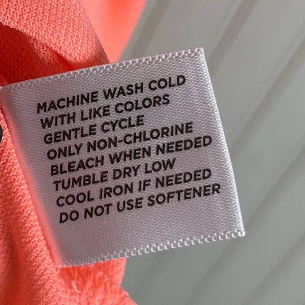 Lady Hagen Women's V-neck Golf Tank Top Size Medium Neon Orange Polka Dot Logo - Image 8