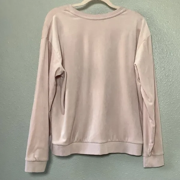 Banana Republic Pink Soft Velour Slouchy Casual Comfy Cozy Long Sleeve XL‎ - Image 7