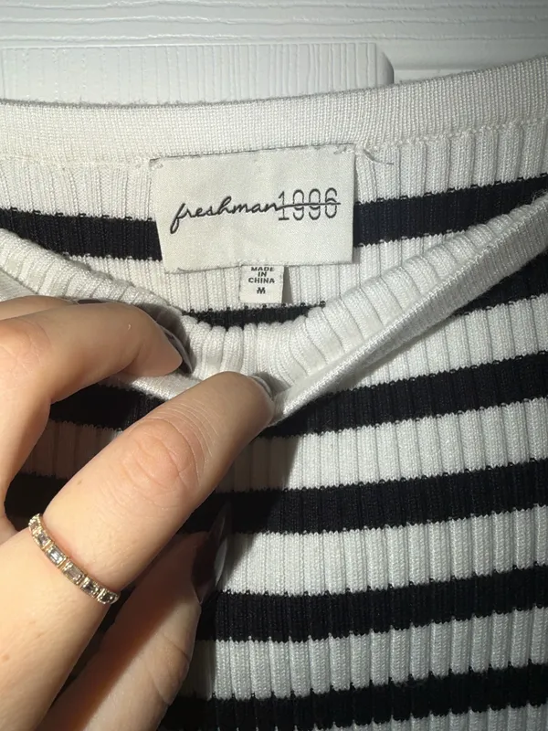 Striped strapless dress Multiple Size M - Image 2