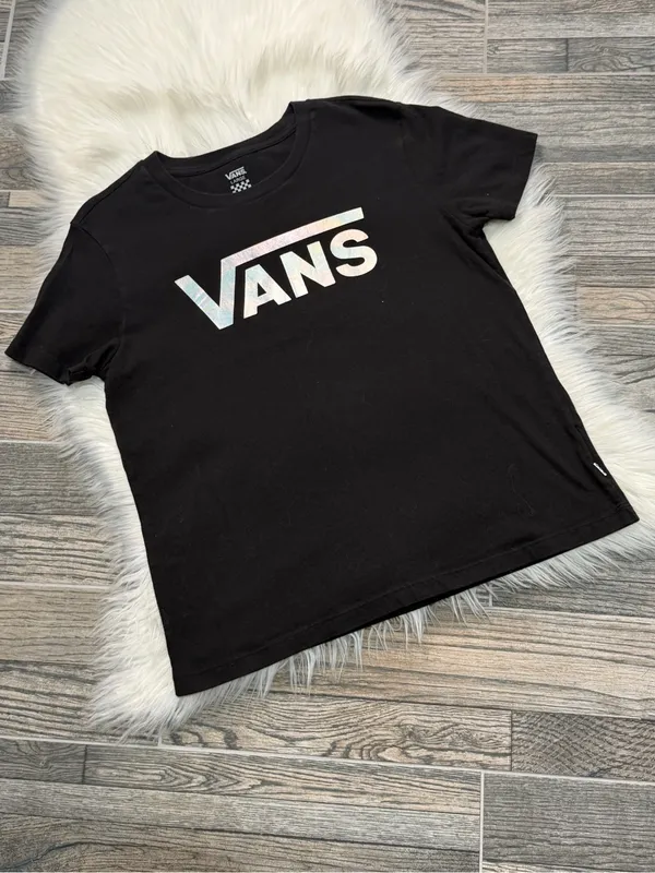 Vans Classic Holographic Logo Short Sleeve T-Shirt Size Large - Image 3