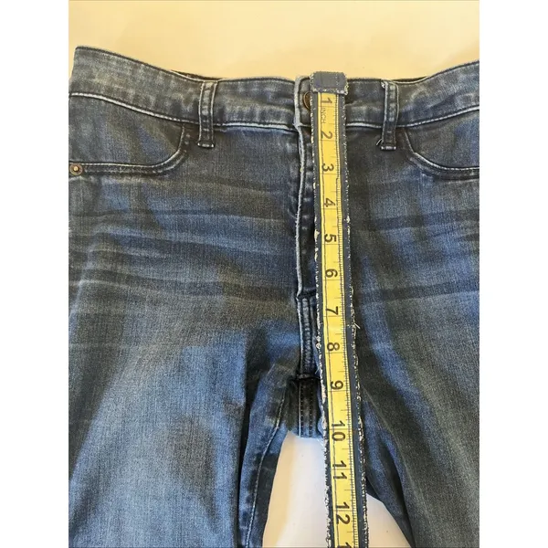 Abercrombie Fitch Skinny Stretch Blue Denim Jeans Size 6R 28 x 29 - Image 7