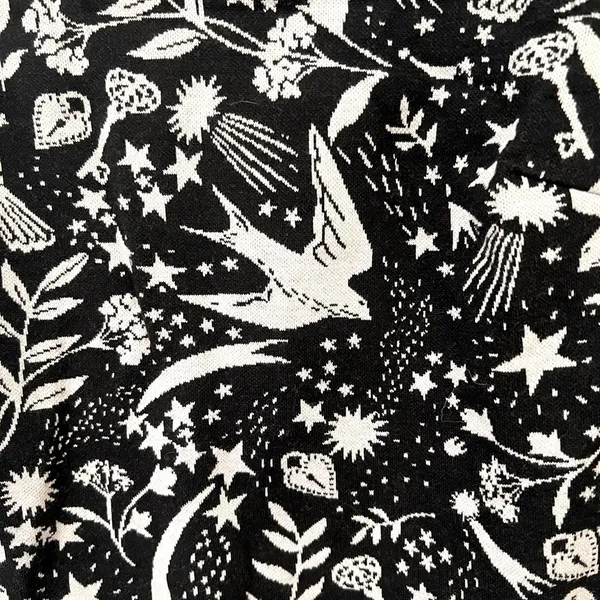 Boden Winifred Black Mystic Woodland Birds Knee Length Sheath Size 6L - Image 6