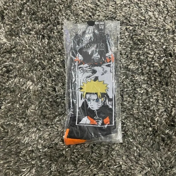 Naruto Shipddun Collection High Cut Socks in Black, Size 8-12​​​​​​​​​ - Image 3
