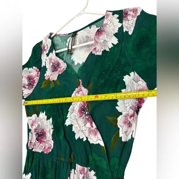 Anthropologie Spring wedding guest dress Plenty Floral Short Sleeve Flowy XS - Image 14