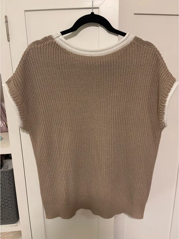Beige Sweater Vest Shein - Image 3